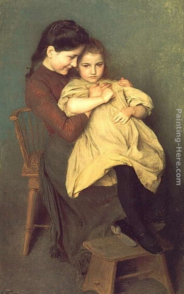 Chagrin d'Enfant painting - Emile Friant Chagrin d'Enfant art painting